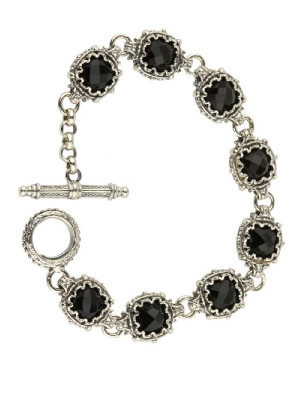 Konstantino Silver Onyx Bracelet